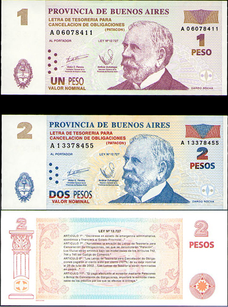 Argentina, currency, bond, patacón