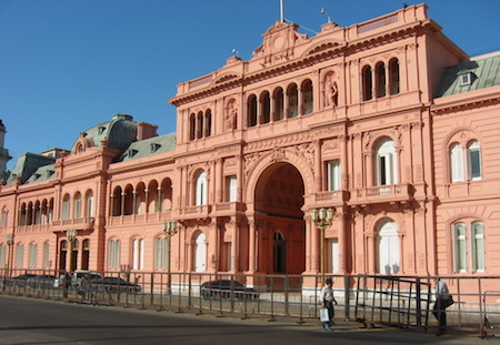 Argentina, Buenos Aires, Casa Rosada, valla