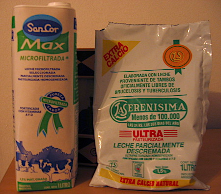 Argentina, milk, leche, sachet, packaging