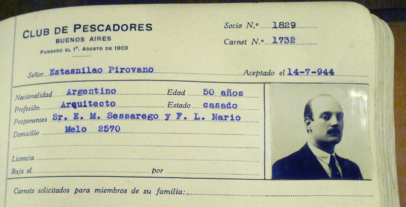 Club de Pescadores, Estanislao Pirovano portrait