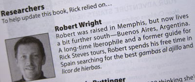 Robert Wright, guidebook credit/bio