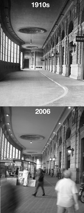 Buenos Aires, Retiro train station, then & now
