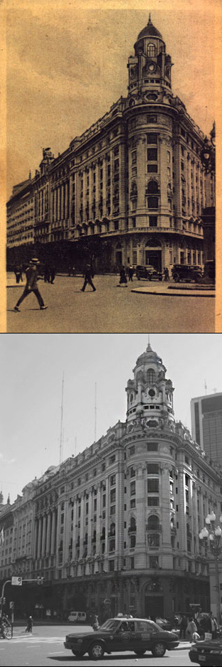 Buenos Aires, Diagonal Norte, then & now