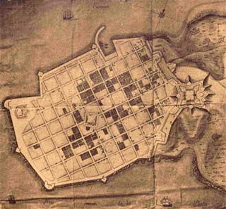 Montevideo, early city plan