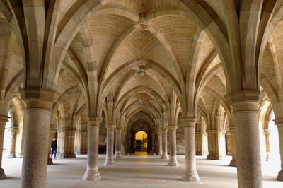 Scotland, Glasgow, Kelvingrove, University of Glasgow, cloisters