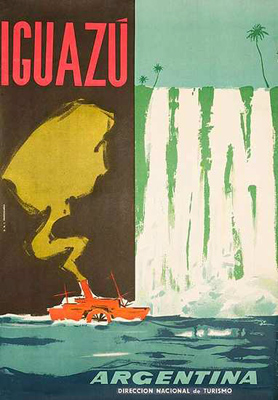 Argentina, travel poster, Iguazú