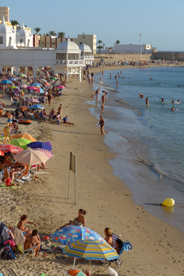 España, Spain, Cádiz, Playa de la Caleta
