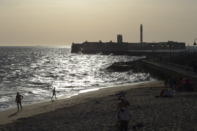 España, Spain, Cádiz, Castillo de San Sebastián