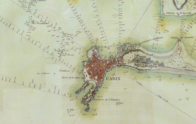 España, Cádiz, Spain, map, Museo de las Cortes