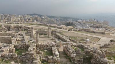 Jordan, Amman, citadel, Roman ruins