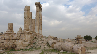 Jordan, Amman, citadel, Roman ruins, Temple of Hercules