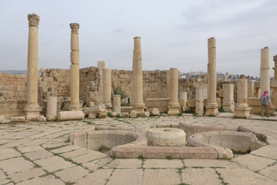 Jordan, Jerash, Roman ruins, market