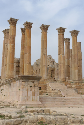 Jordan, Jerash, Roman ruins, Temple of Artemis