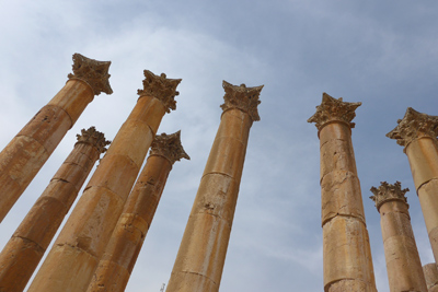 Jordan, Jerash, Roman ruins, Temple of Artemis