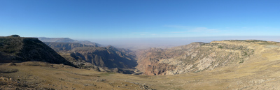 Jordan, Wadi Mujib, panorama