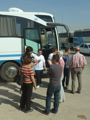 Jordan, border crossing, German tourists