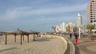 Israel, Tel Aviv, beach promenade