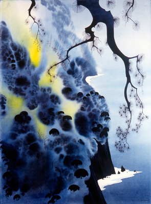 Eyvind Earle, art, watercolors