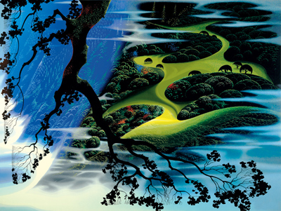 Eyvind Earle, art, serigraph