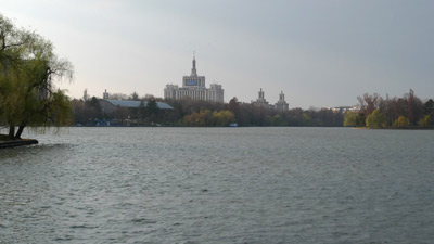 Bucureşti, Romania, Bucharest, Herăstrău Park, lake, Casa Presei Libere