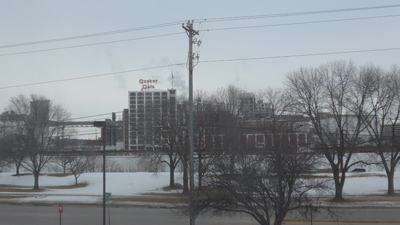 USA, Iowa, Cedar Rapids, Quaker Oats, freezing