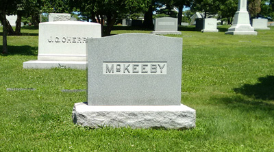 USA, Iowa, Cedar Rapids, Oak Hill Cemetery, McKeeby