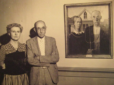 Grant Wood, American Gothic, models