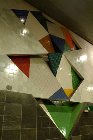 Portugal, Lisboa, Metro, subway, linha vermelho, tiles, azulejos, Chelas