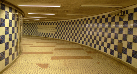 Portugal, Lisboa, Metro, subway, linha amarela, tiles, azulejos, Cidade Universitária