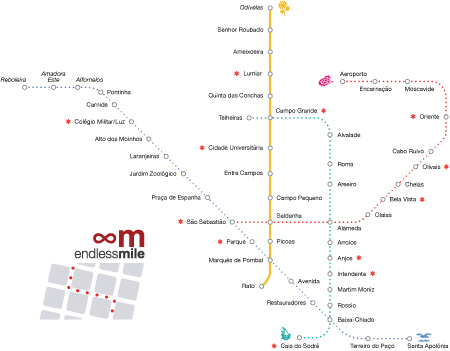 Portugal, Lisboa, Metro, map, linha azul