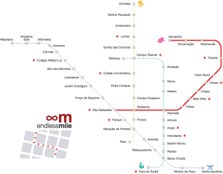 Portugal, Lisboa, Metro, map, linha vermelho