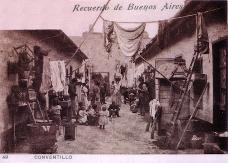 Argentina, Buenos Aires, conventillo, postcard