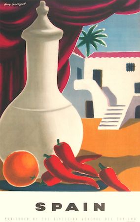 Spain, travel, poster, Guy Georget