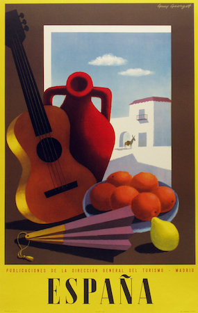 Spain, travel, poster, Guy Georget