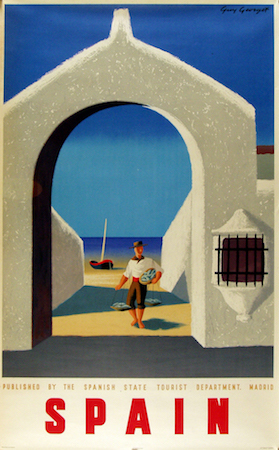 Spain, travel, poster, Guy Georget