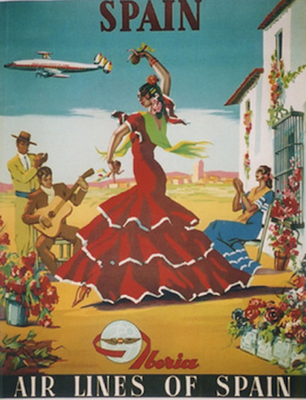 Spain, travel, poster, Iberia