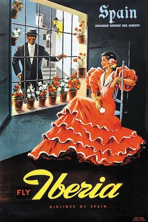 Spain, travel, poster, Iberia