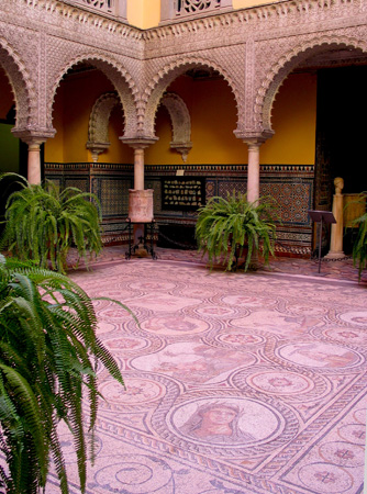 España, Andalucía, Sevilla, Palacio, Condesa Lebrija, mosaic