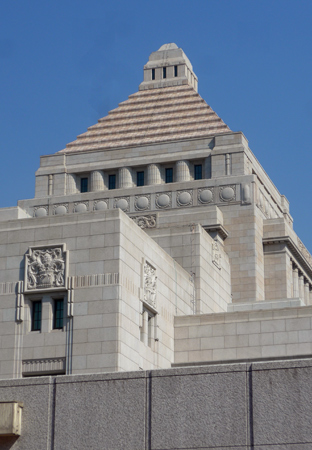 Japan, Tokyo, National Diet, Art Deco