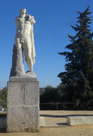 España, Andalucía, Itálica, statue, Trajan