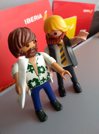 Robert, Rafa, Iberia, Playmobil, vacation