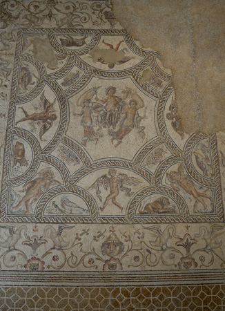 España, Spain, Andalucía, Écija, Palacio de Benamejí, Roman mosaic