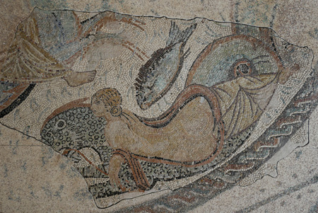 España, Spain, Andalucía, Écija, Palacio de Benamejí, Roman mosaic