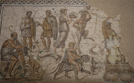 España, Spain, Andalucía, Écija, Palacio de Benamejí, Roman mosaic