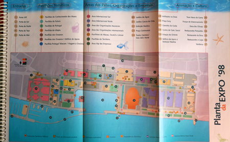 Portugal, Lisboa, Lisbon, Expo '98, mapa