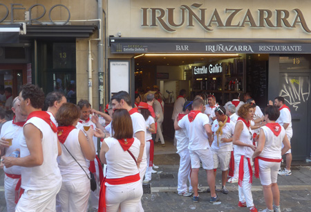 España, Spain, País Vasco, Basque Country, Pamplona, Iruña, Encierro, Running of the Bulls