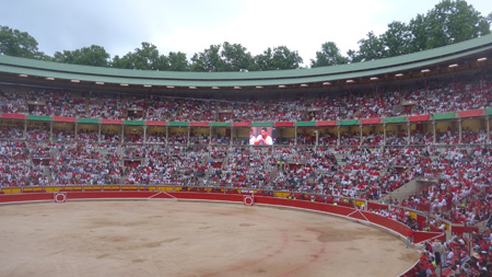 España, Spain, País Vasco, Basque Country, Pamplona, Iruña, Encierro, Running of the Bulls, Plaza de Toros