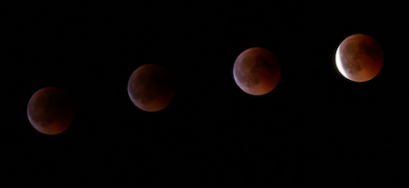 España, Spain, 2018, eclipse lunar, lunar eclipse