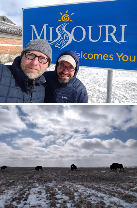 road trip, Missouri border, rest stop, rest area