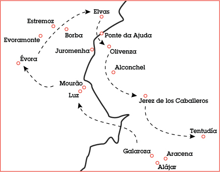 borders, road trip, map, Spain, Portugal